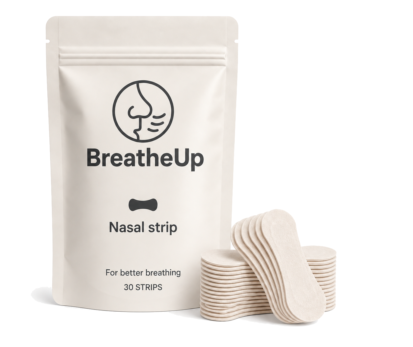 Verpakking BreatheUp doorzichtige neusstrips
